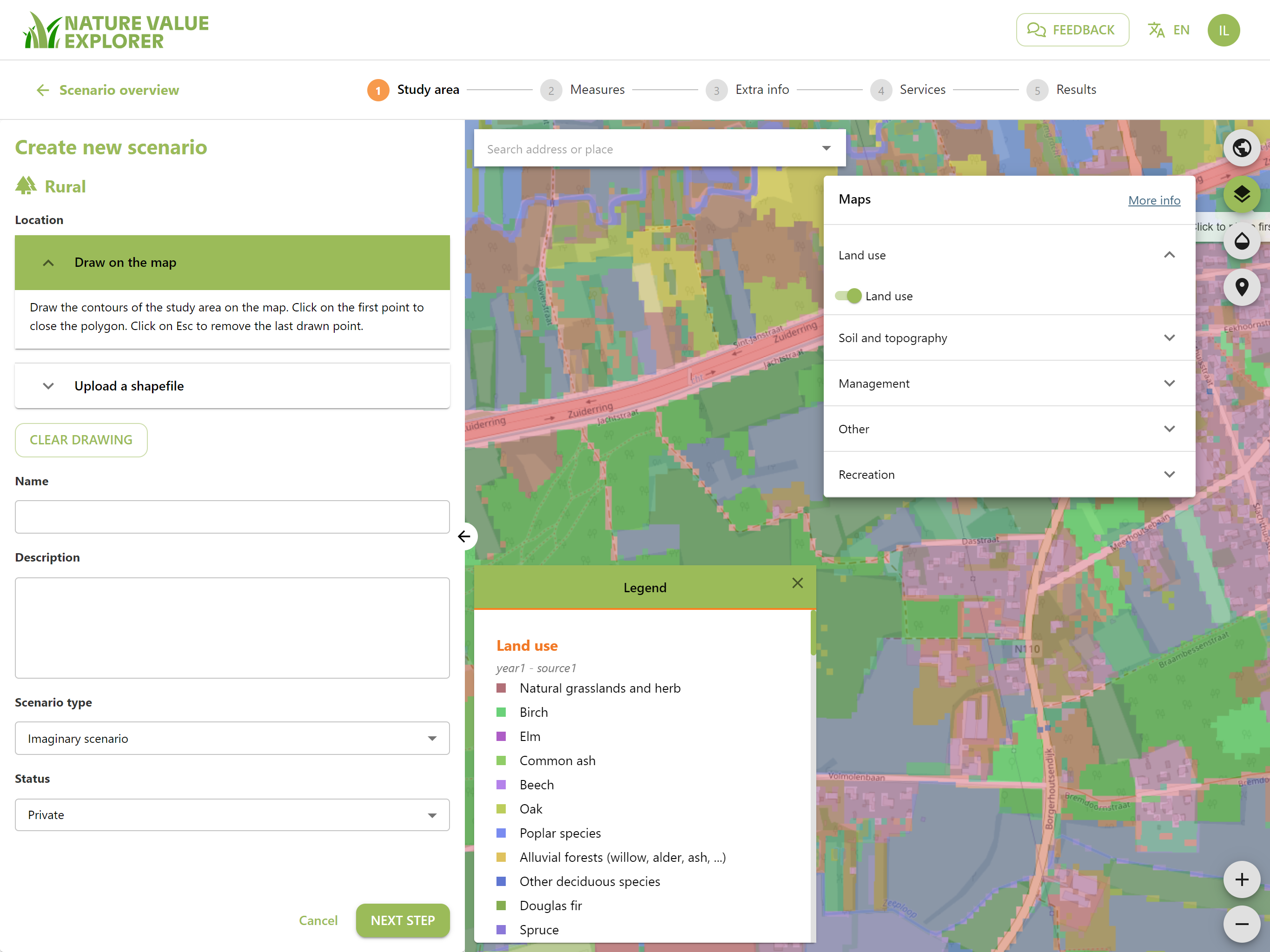 Input map