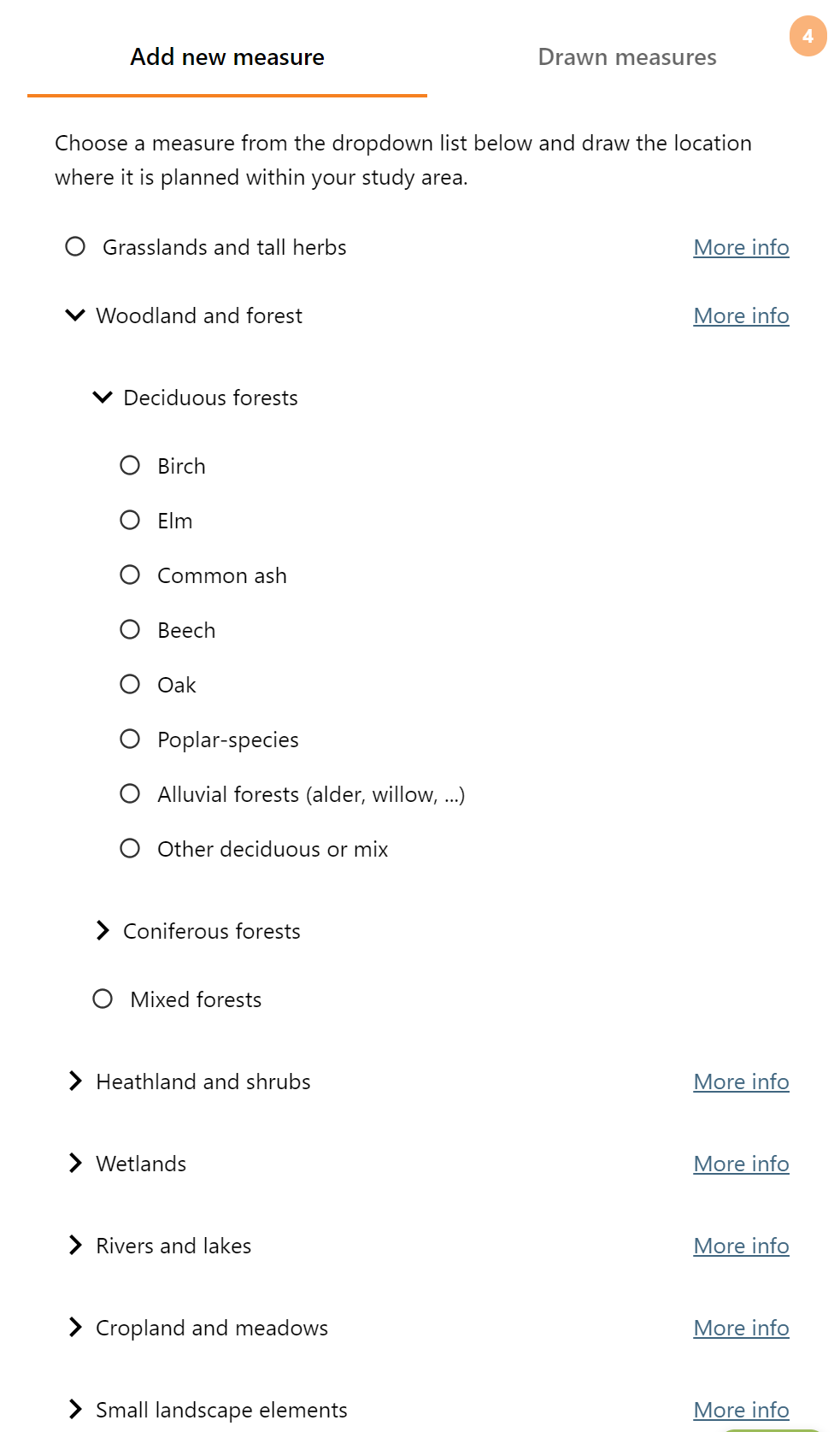 Land use tree